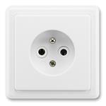 ABB CLASSIC zásuvka 1-násobná 230V, bílá