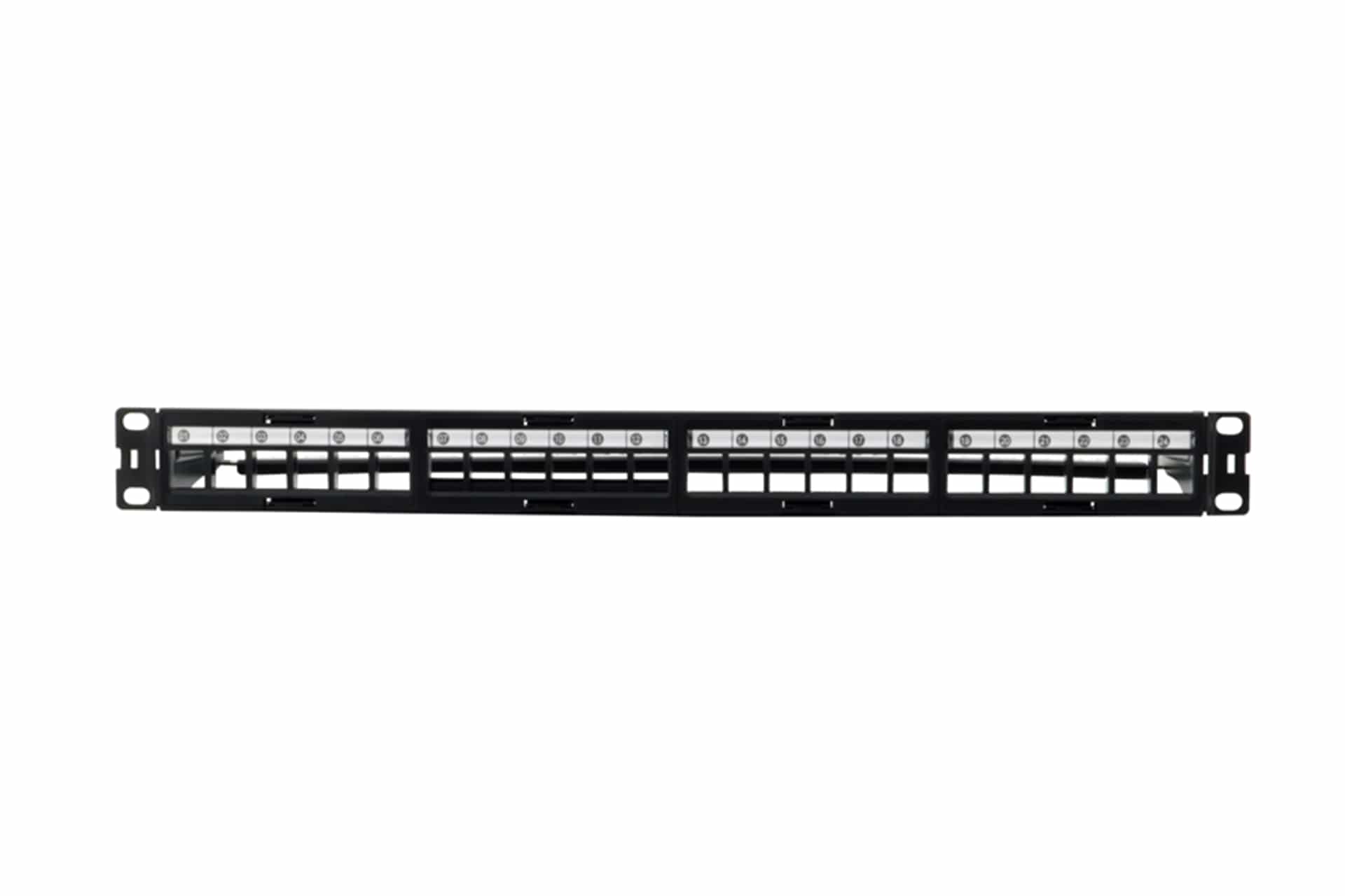 AFL HS Patchpanel 19" 1U 24 portový (4x6) UTP, neosazený