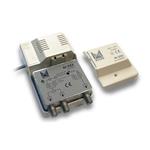 Alcad AI-223 R65 linkový zesilovač FM-TV, zisk 25dB, výstupy pro 2 TV, R65