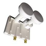 Di-way monoblok Twin - LNB pro 2 družice a 2 TV, 0,1dB, LTE filtr