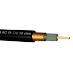 Draka RG58 (0.9L/2.95) PVC Eca kabel 50 Ohm lanko, vnitřní, cívka 500m