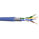 Draka UC400 S23 síťový kabel U/FTP (FTP) cat. 6 PVC Eca drát, stíněný, tm. modrý, cívka 1000m