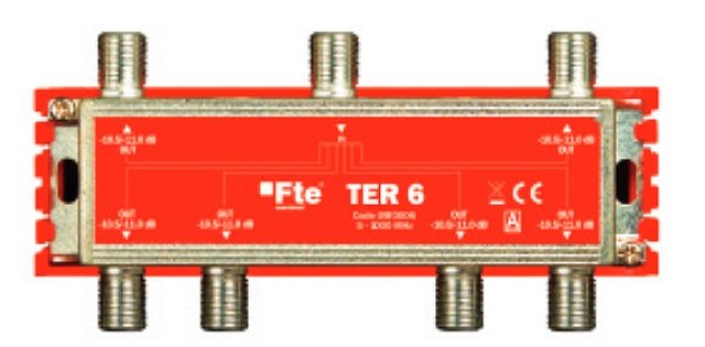 Fte TER 6 televizní rozbočovač na 6 TV 5-1000MHz