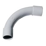 Gewiss DX40132 spojka trubek 32mm oblouk s hrdlem, bezhalogenní, šedá