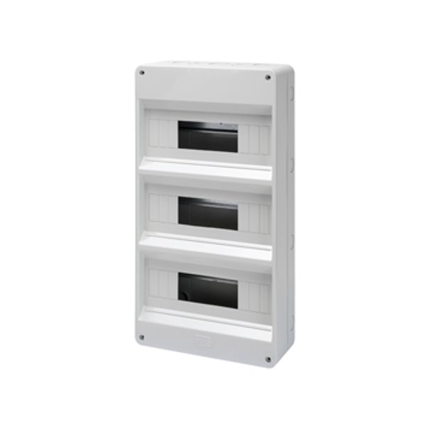 Gewiss GW40032 rozvodnice 36M nástěnná 40 CD, IP40, bez dvířek, šedá