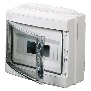 Gewiss GW40103 rozvodnice 12M nástěnná 40 CD, IP65, průhledná dvířka, šedá