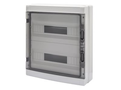 Gewiss GW40107BS rozvodnice 36M nástěnná 40 CD, IP65, průhledná dvířka, šedá