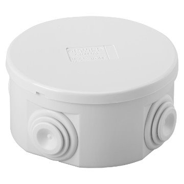 Gewiss GW44002 krabice O80x40mm 44 CE s vývodkami, kulatá, IP44