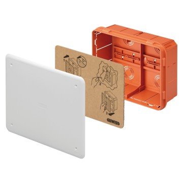 Gewiss GW48006 krabice 196x152x75mm 48 PT/PT DIN lišta, instalační pod omítku, IP40, bílá