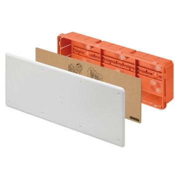 Gewiss GW48009 krabice 480x160x75mm 48 PT/PT DIN lišta, instalační pod omítku, IP40, bílá