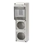 Gewiss GW68018 skříň 105x337x95mm 68 Q-DIN, 4M DIN + 2x IEC 16A, IP55