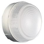 Gewiss GW80651 svítidlo TONDA E27 / 60W / 230V, IP44, transparentní/šedé RAL 7035