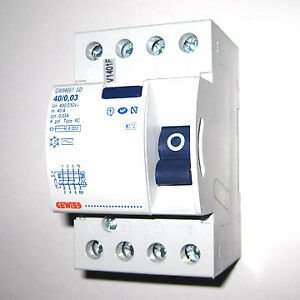 Gewiss GW94667 proudový chránič 4P 40A 30mA 6kA