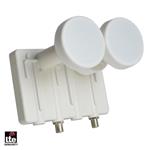 GoSAT GSC-302 monoblok Twin - LNB pro 2 družice a 2 TV, 0,1dB