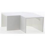 Malpro 14040 roh plochý pro vkládací lišty 40x40mm, bílý