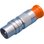 PPC IECm-CMP-3,7 konektor IECm na kabel 3,5/5,0mm (Coax11, H121), kompresní, oranžový
