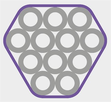 SPUR svazek mikrotrubiček HDPE 12x 12/8mm, opláštění fialové