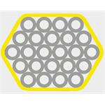 SPUR svazek mikrotrubiček HDPE 24x 7/4mm, opláštění žluté