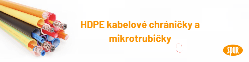 Spur HDPE kabelové chráničky a mikrotrubičky