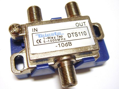 Teleste DTS110 odbočovač 1x10dB, 5-1000MHz