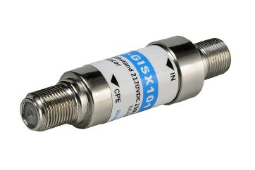 Teleste GISX-101 galvanický oddělovač 5-1700 MHz (DC blocker), Ff/Ff, 1kV přepěť. ochr.