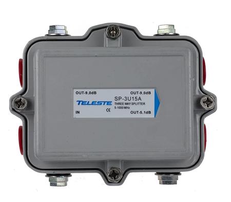 Teleste SP-3U15A-5/8 trasový odbočovač 2x8dB, 5-1000MHz, 5/8f, venkovní
