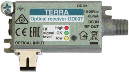 Terra OD007 F optický přijímač 1100-1600nm FC/APC, 47-2400MHz / 70dBuV