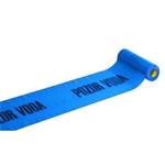Výstražná fólie plná modrá „voda“ 220mm, 100m 
