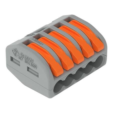 Wago 222-415 svorka 5x 0,08-2,5mm, bezšroubová s páčkou