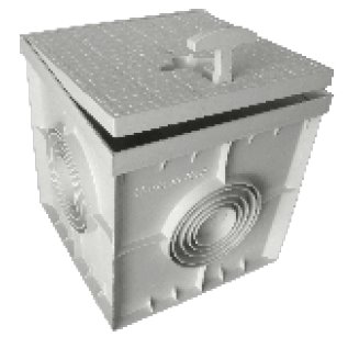 XBS zemní šachta 190x190x200mm, box s víkem, IP40, zatížení 2100N