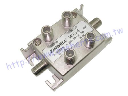 Zinwell MDG-4 MultiTAP 4x14dB, 5-1000MHz, odstupňovaný, vertikální